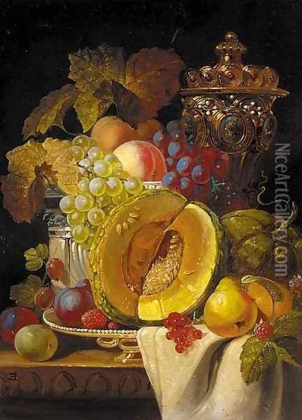 Fruits Oil Painting - Charles Thomas Bale