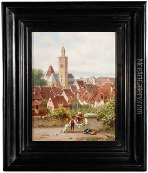 Aus Uberlingen Oil Painting - Arnold Meermann