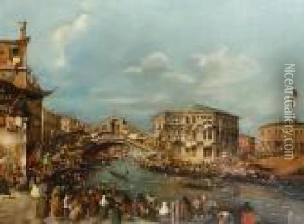 A Regatta On The Grand Canal Oil Painting - Francesco Guardi
