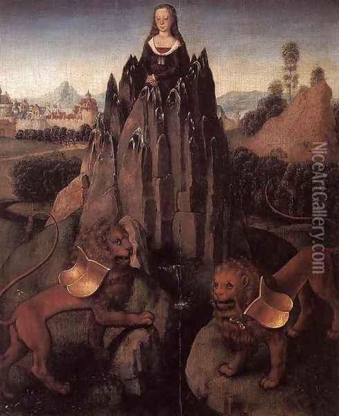 Allegory with a Virgin Oil Painting - Hans Memling