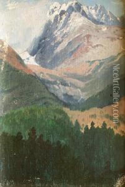 In Der Hohen Tatra Oil Painting - Carl Ernst Morgenstern