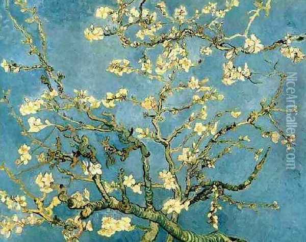 Blossoming Almond Tree Oil Painting - Vincent Van Gogh