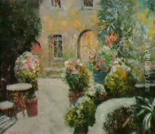 Neige Fraiche Au Jardin Oil Painting - Victor Charreton