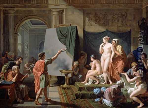 Zeuxis Choosing his Models 1797 2 Oil Painting - Nicolas Andre Monsiau