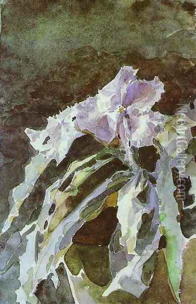 Orchid, 1886-87 Oil Painting - Mikhail Aleksandrovich Vrubel