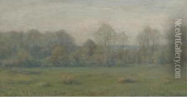 A Spring Morning Oil Painting - Dwight William Tryon