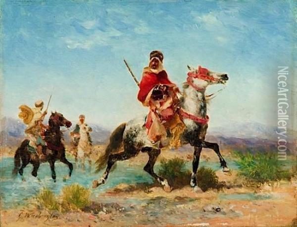 Le Sultan Et Sa Garde Oil Painting - Georges Washington