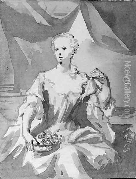 Portrait of Maria Arnoudina Gevaerts (1728-1793) Oil Painting - Aert Schouman