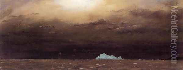 Iceberg, Newfoundland Oil Painting - Frederic Edwin Church