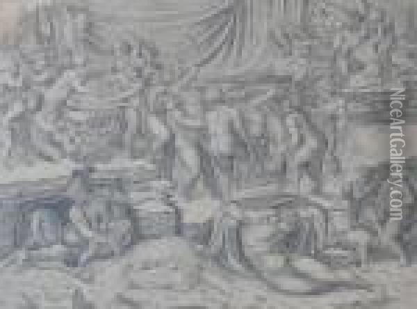 Mythologische Darstellung Oil Painting - Michelangelo