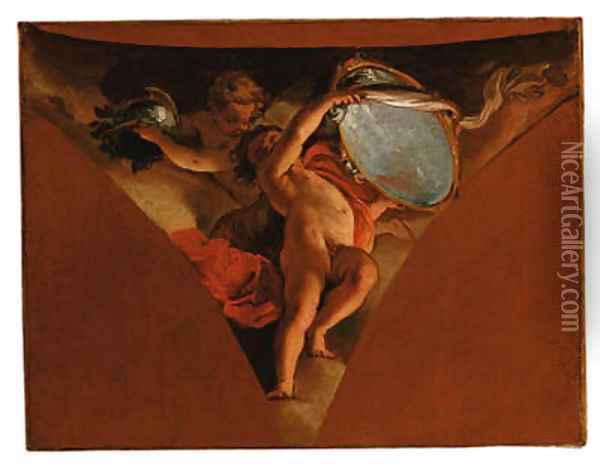 An allegory of Prudence Oil Painting - Gaetano Gandolfi