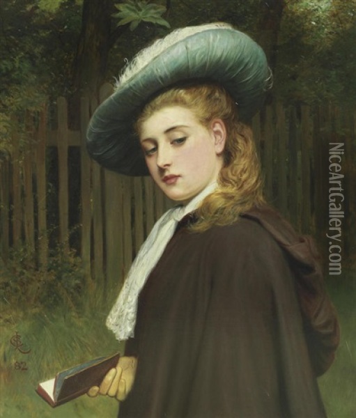 Young Beauty Oil Painting - Charles Sillem Lidderdale