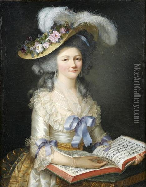 Portrait Presume De Francoise De Taulong Oil Painting - Marie Elisabeth Lemoine