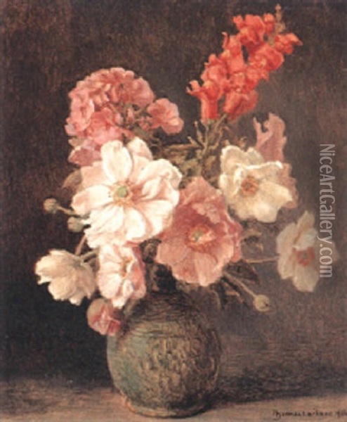 Blumen Oil Painting - Thomas Leitner
