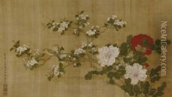 Scene Of Spring Oil Painting - Sun Yu