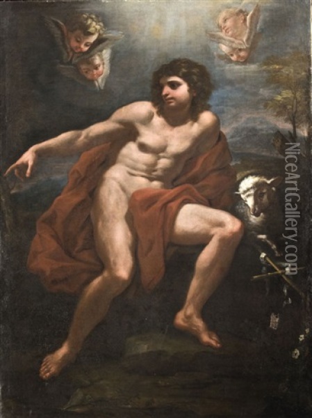 Der Jugendliche Heilige Johannes Baptist Oil Painting - Paolo de Matteis