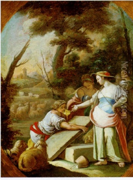 Giacobbe E Rachele Oil Painting - Pietro Bardellino