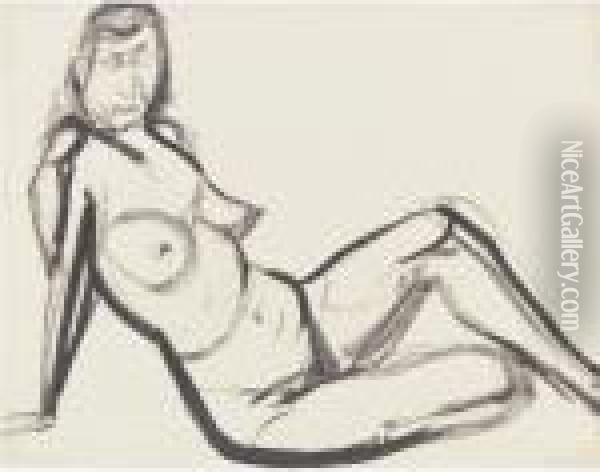 Desnudo De Mujer Oil Painting - Jose Clemente Orozco