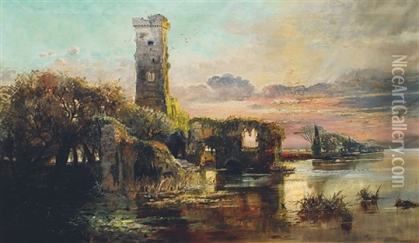Pontinische Sumpfe Oil Painting - Giacomo Varese