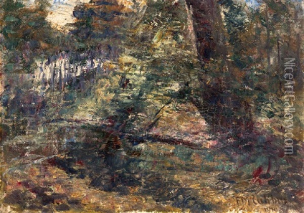 Bush Landscape Oil Painting - Frederick McCubbin