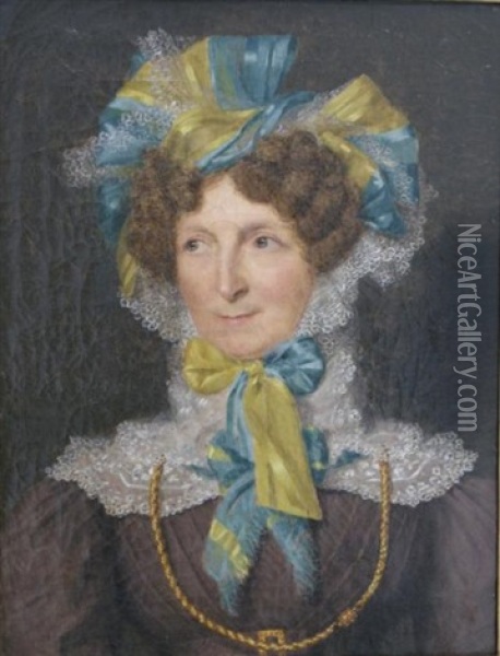 Portrait De Femme Oil Painting - Hilaire Ledru