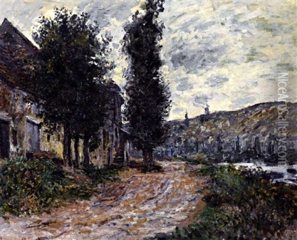 Chemin De Halage A Lavacourt Oil Painting - Claude Monet