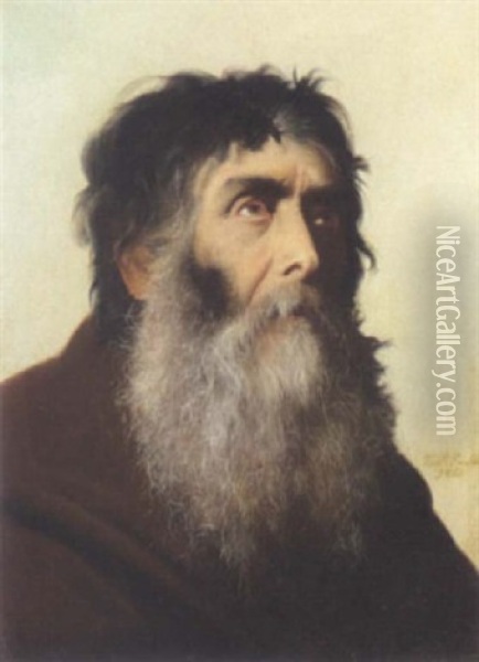 Portrait Of A Franciscan Monk With A Beard Oil Painting - Francisco Peralta del Campo