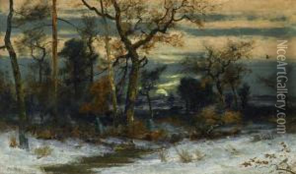 On The Schuylkill Oil Painting - Christopher H. Shearer