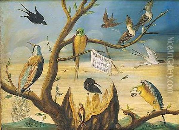 Par De Conciertos De Aves Oil Painting - Frans Snyders