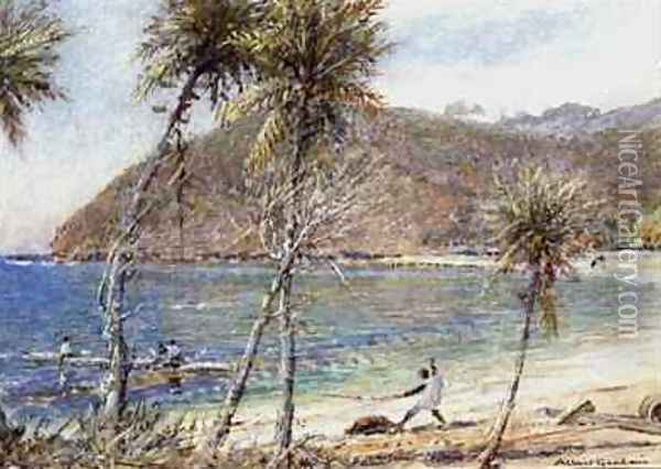 Trinidad Oil Painting - Albert Goodwin