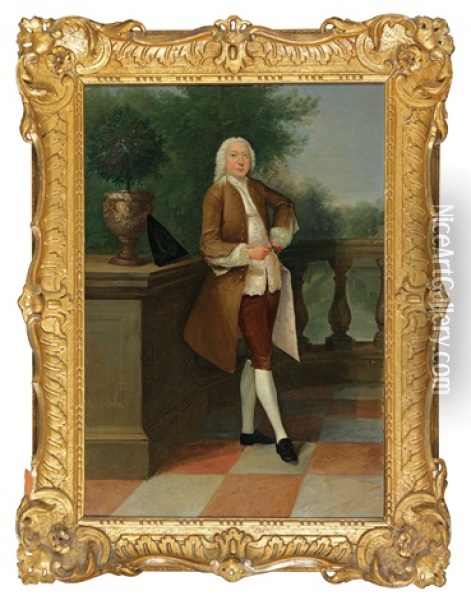 Portrait Of Richard Nevel Oil Painting - Arthur Devis