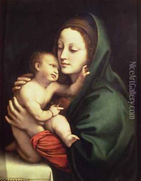 Madonna and child 1510 Oil Painting - Bernardino Luini