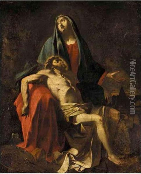The Pieta Oil Painting - Jean Tassel