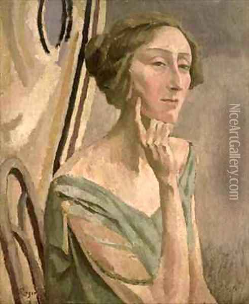 Portrait of Edith Sitwell 1887-1964 Oil Painting - Roger Eliot Fry