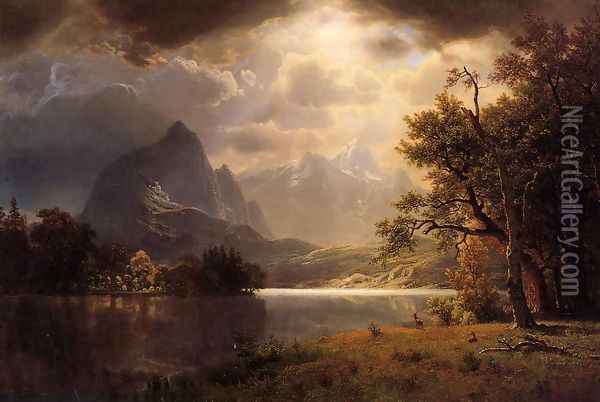 Estes Park, Colorado Oil Painting - Albert Bierstadt
