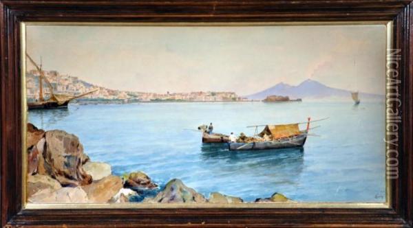 Veduta Di Napoli Oil Painting - Vincenzo Loria