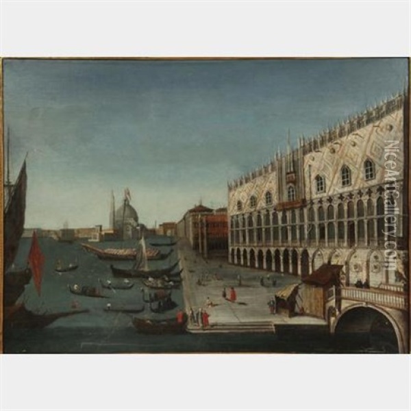 View Of Venice Oil Painting - Giovanni Richter