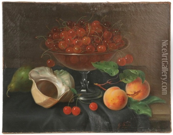 Still Life Of Fruit Oil Painting - George Forster