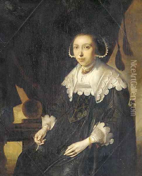 Portrait of a lady Oil Painting - Pieter Codde