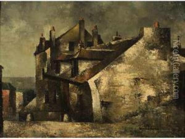 :la Maison De Mimi Pinson A Montmartre Oil Painting - Pierre Hode
