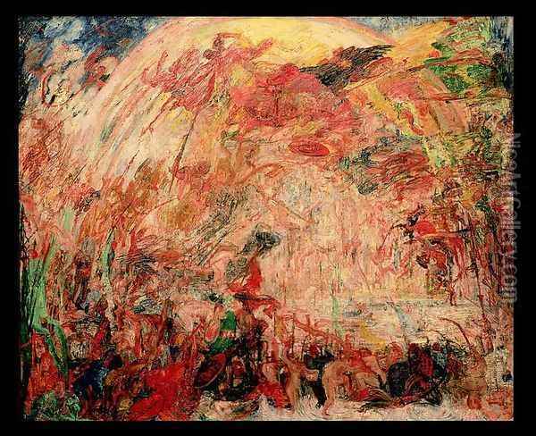 The Fall of the Rebel Angels, 1889 Oil Painting - James Ensor