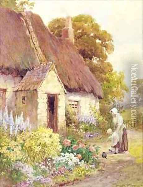 Country Cottage Oil Painting - Joshua Fisher