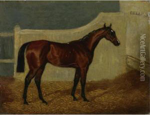 Mr. Scott's Cyprian, Winner Of The 1836 Oaks Oil Painting - John Wray Snow