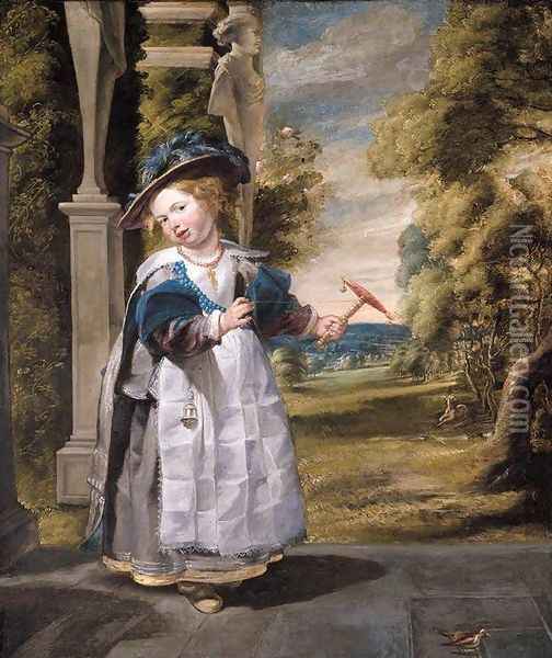 Portrait of the Painter's Daughter Anna Catharina Oil Painting - Jacob Jordaens
