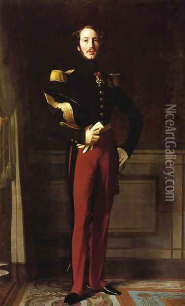 Duke Ferdinand-Philippe of Orleans Oil Painting - Jean Auguste Dominique Ingres