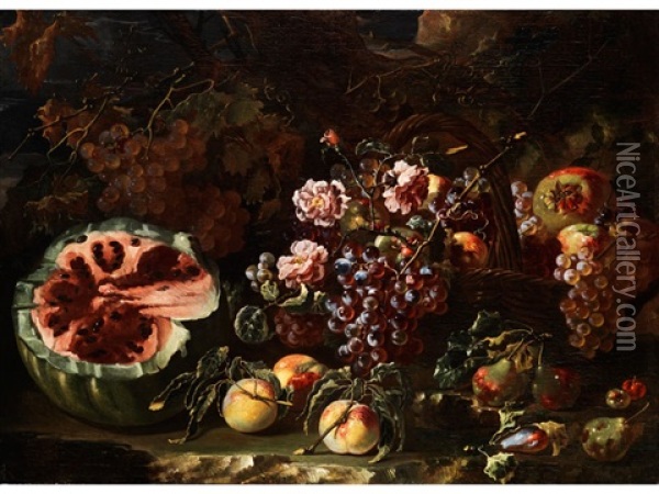 Fruchtestilleben Oil Painting - Bartolomeo Castelli the Younger