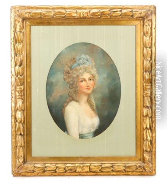 Young Marie Antoinette Oil Painting - Francois Hubert Drouais
