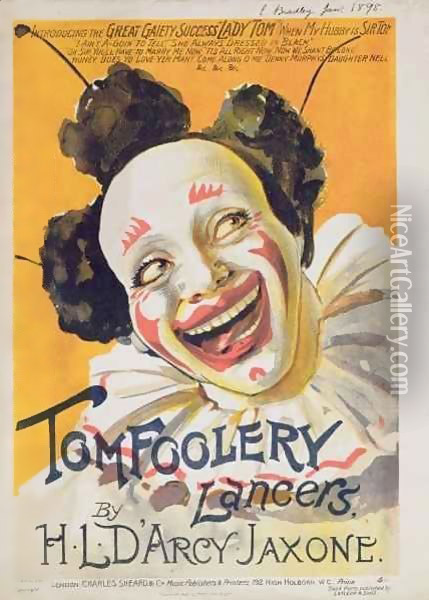 Front cover of the music score for 'Tom Foolery Lancers' Oil Painting - H. G. Banks