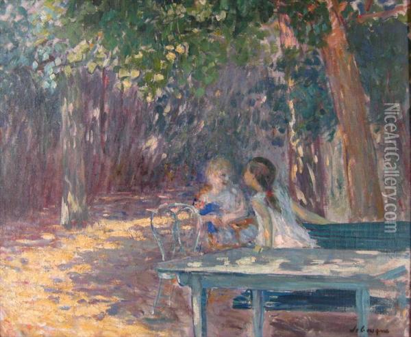 Le Jardin De Montevrain Oil Painting - Henri Lebasque