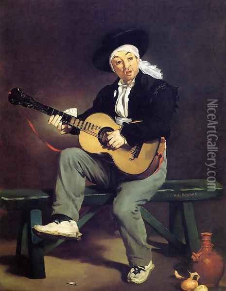 The Spanish Singer (or The Guitar Player) Oil Painting - Edouard Manet
